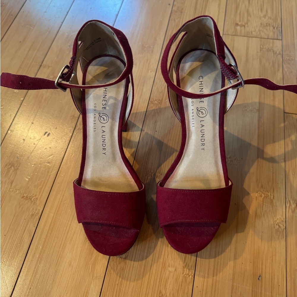 Chinese Laundry Burgundy Heels
